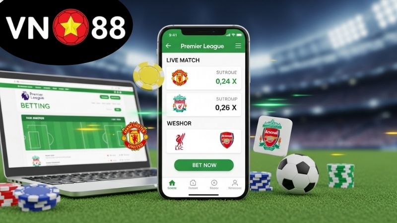 Cách soi kèo Ngoại hạng Anh VN88 hiệu quả
